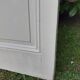 Porte ancienne de communication vitrée moulurée 218,5x83 15 petits carreaux