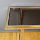 Chrome and gilded console by Romeo Riga around 1970