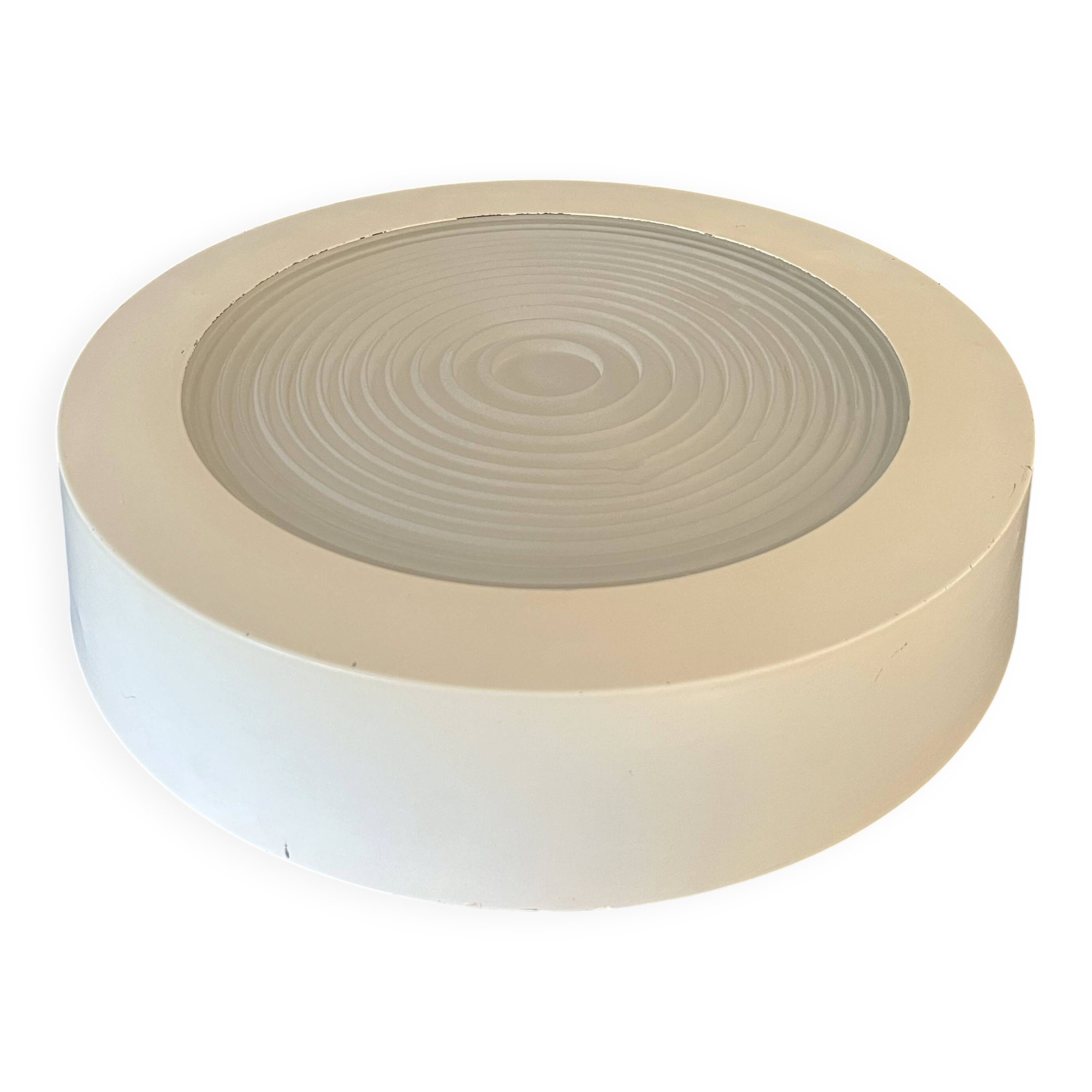Lacquered metal Holophane ceiling light