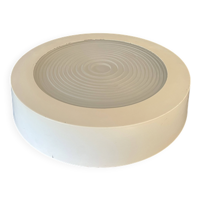 Plafonnier Holophane en métal laqué