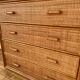 Commode en rotin vintage