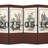 Modern Chaekgeori Folding Screen