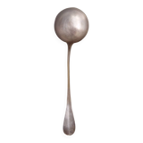 silver-plated metal ladle monogrammed PT orfevrerie L.Auzolle