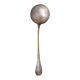 silver-plated metal ladle monogrammed PT orfevrerie L.Auzolle