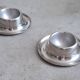 Lot de 2 coquetiers en acier inoxydable