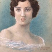 Portrait hommage de 1942 au pastel