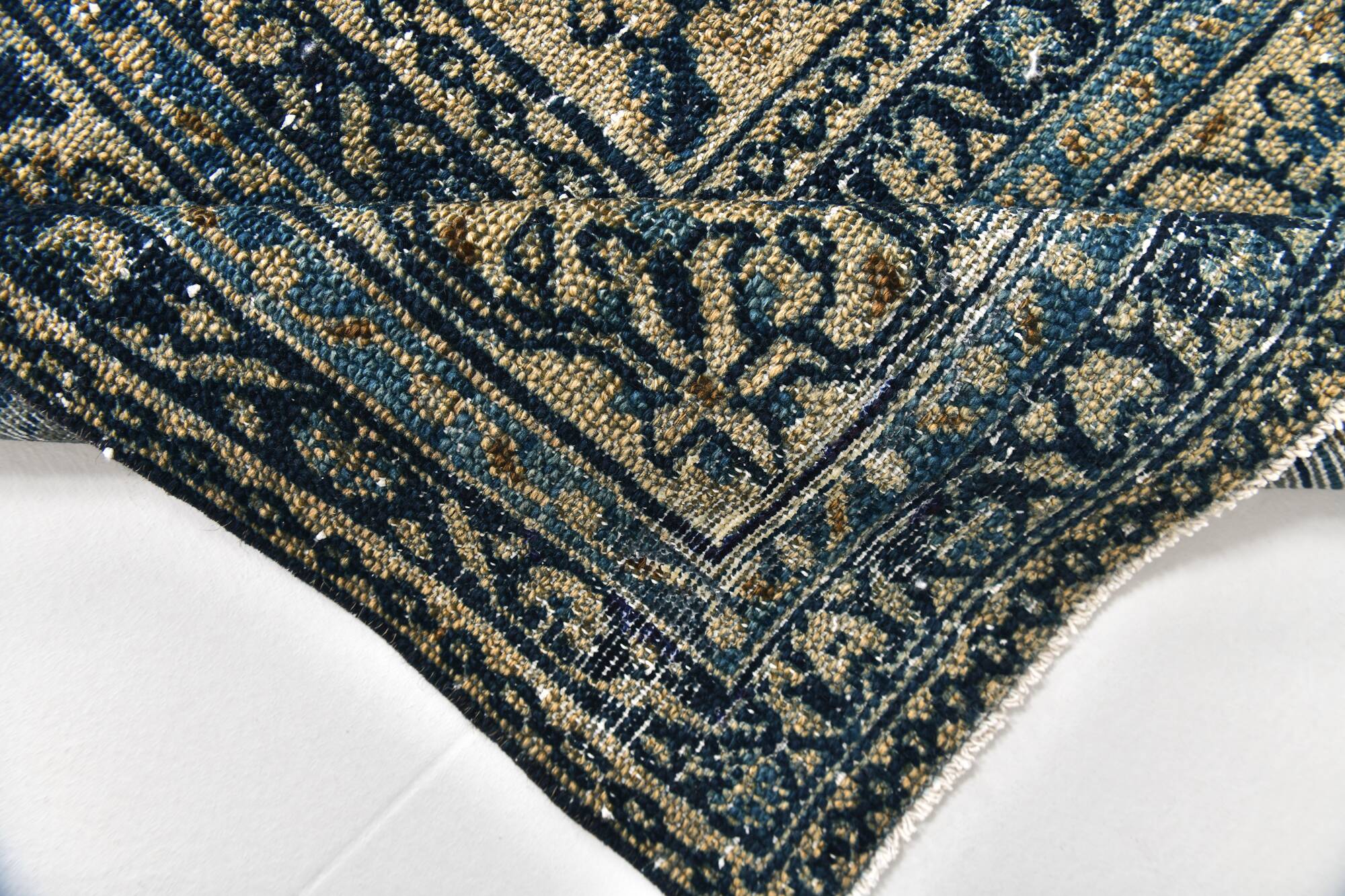 Classic Pattern Navy Blue Persian Rug, 311x402Cm