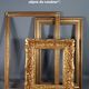 Gilded wooden frame with sheet 56x37 cm, foliage 46.6x27.6 cm beautiful occasion SB
