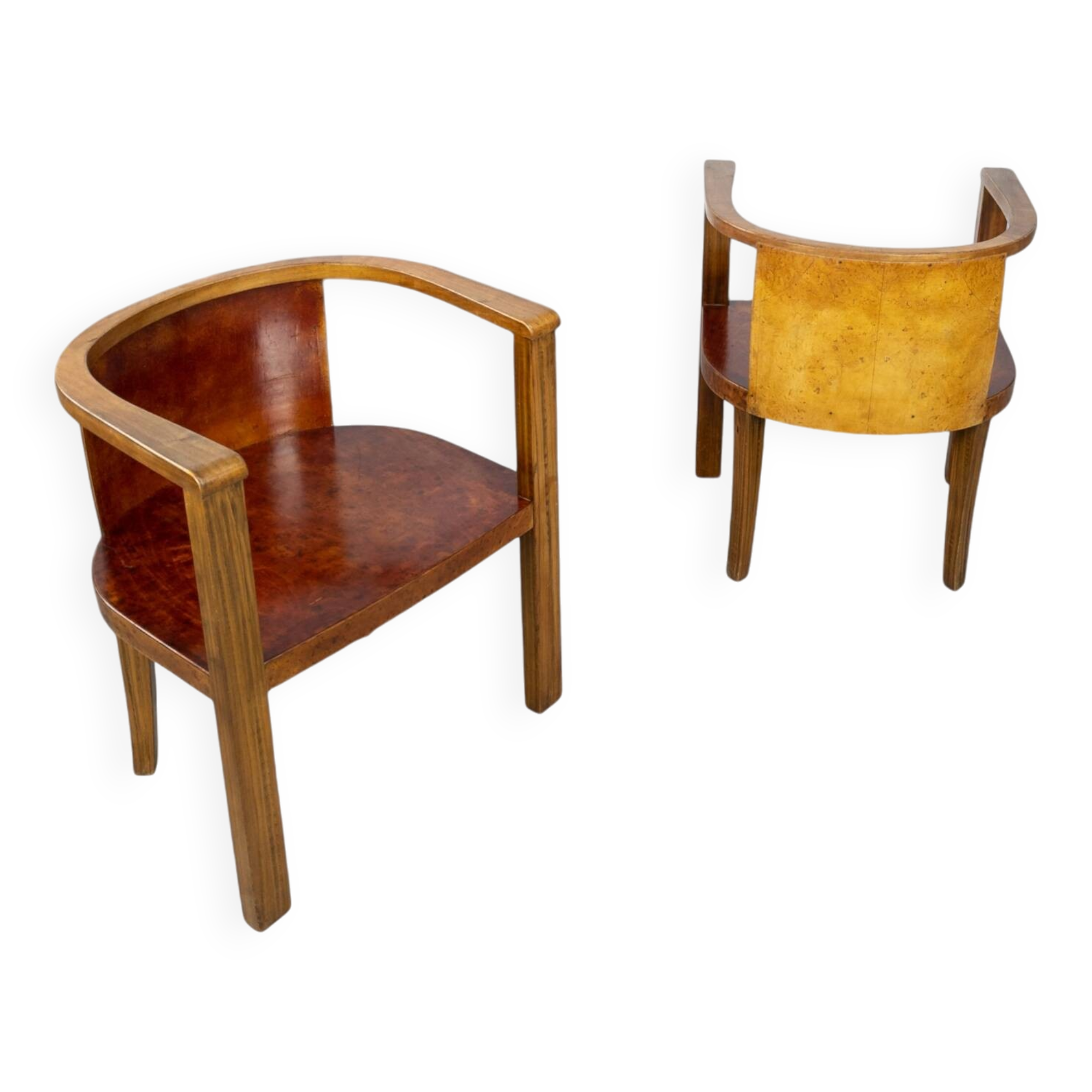 Paire de fauteuils modernistes allemands des années 1930