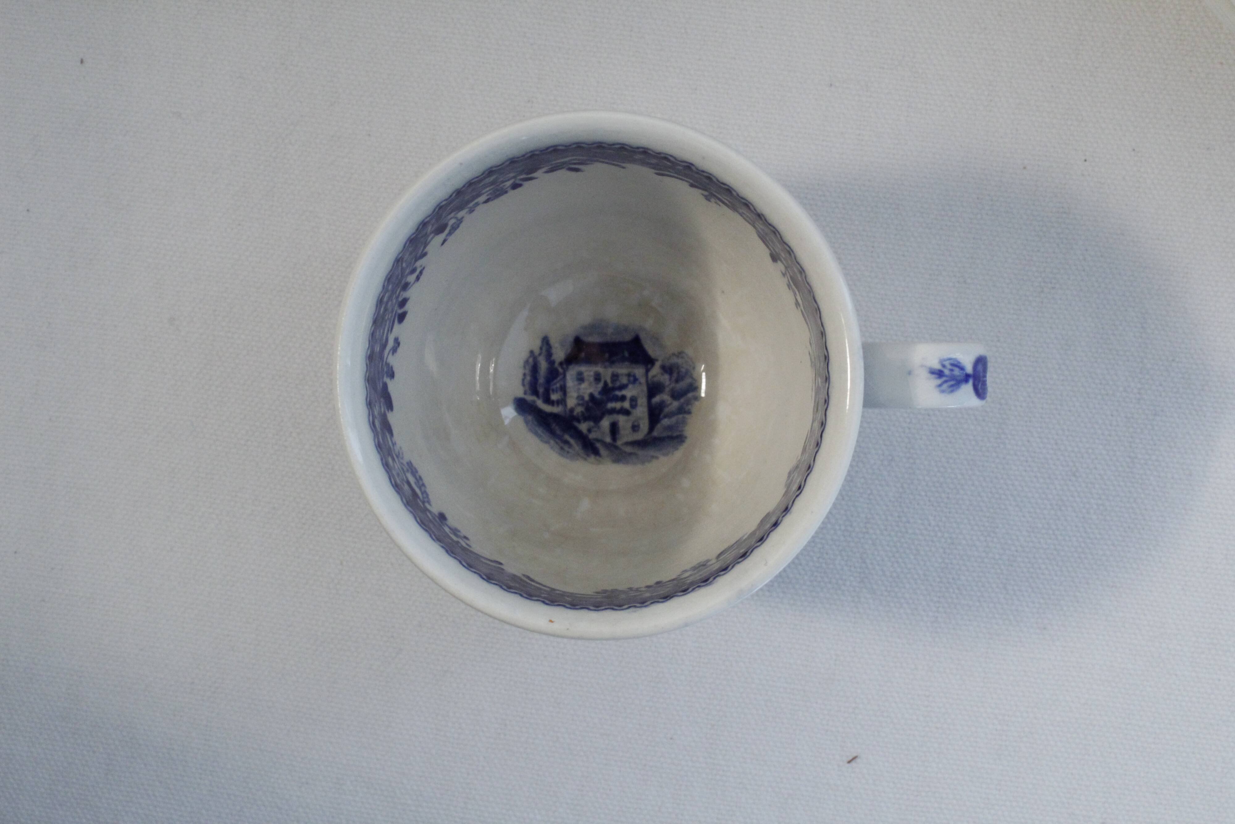 Villeroy & Boch coffee set décor Burgenland blue - 6 cups + 6 saucers