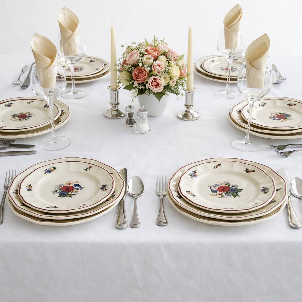 Sarreguemines Agreste model Pair of large serving dishes 33 cm Vi