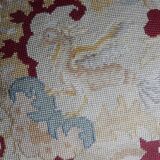 Black Napoleon III chair lined with phoenix