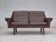 1970s, Danish 2-seater sofa, original brown leather.