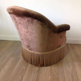 Chocolate toad armchair