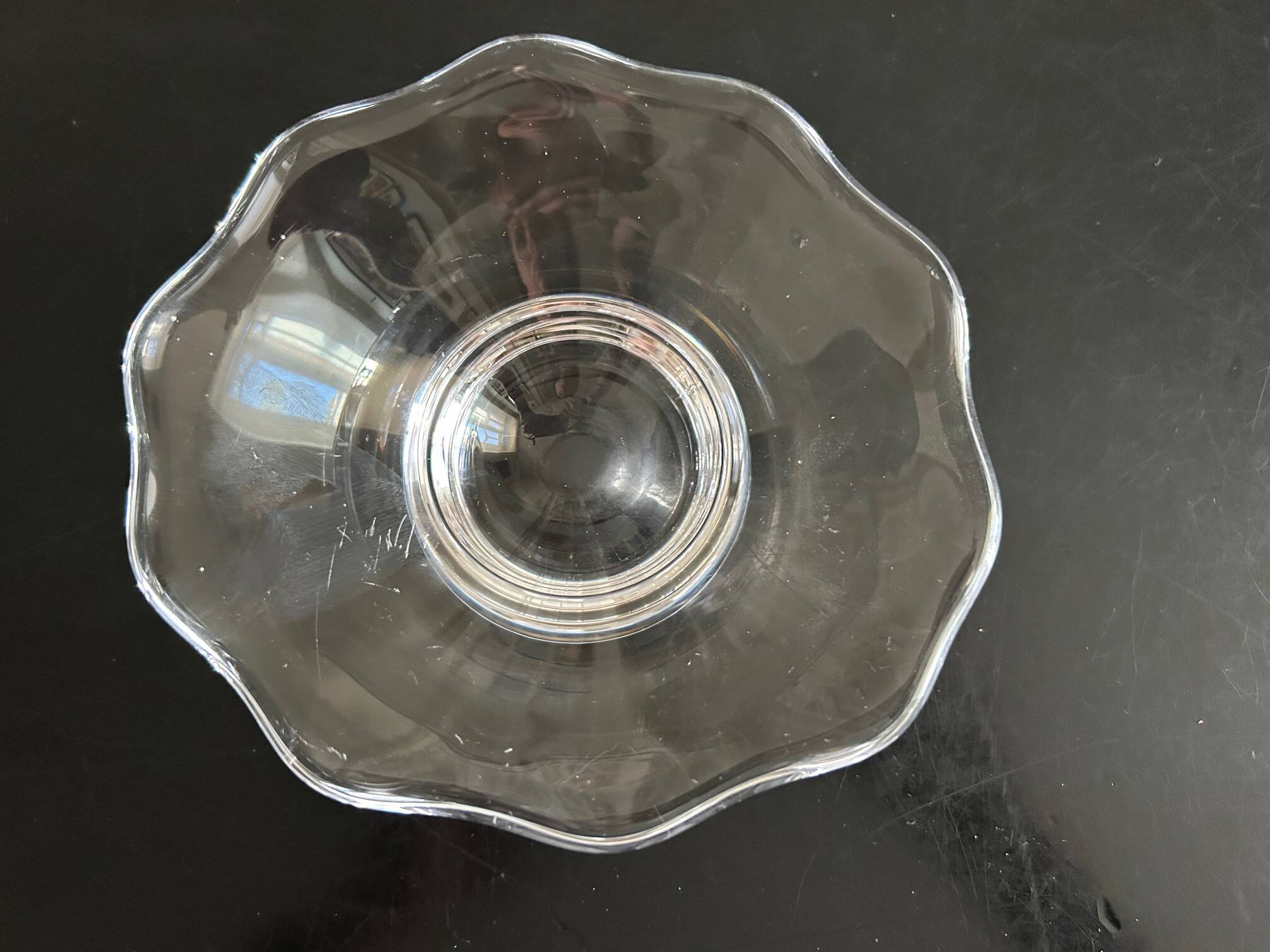 Crystal trinket tray