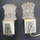 Pair of vintage Italian chrome wall lights by Targetti 1970