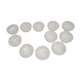 Set of 12 champagne glasses Year 50