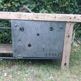 Renovated old industrial workbench