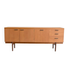 Enfilade by Uniflex in teak & leather 183 cm