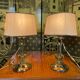 Pair of brass lamps 1960