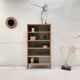 Vintage bookcase in solid oak.