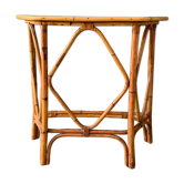 Vintage rattan console