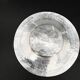 Duo of hammered metal and blown glass cups — handcrafted work
