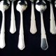 10 Silver-plated teaspoons, Regency Style