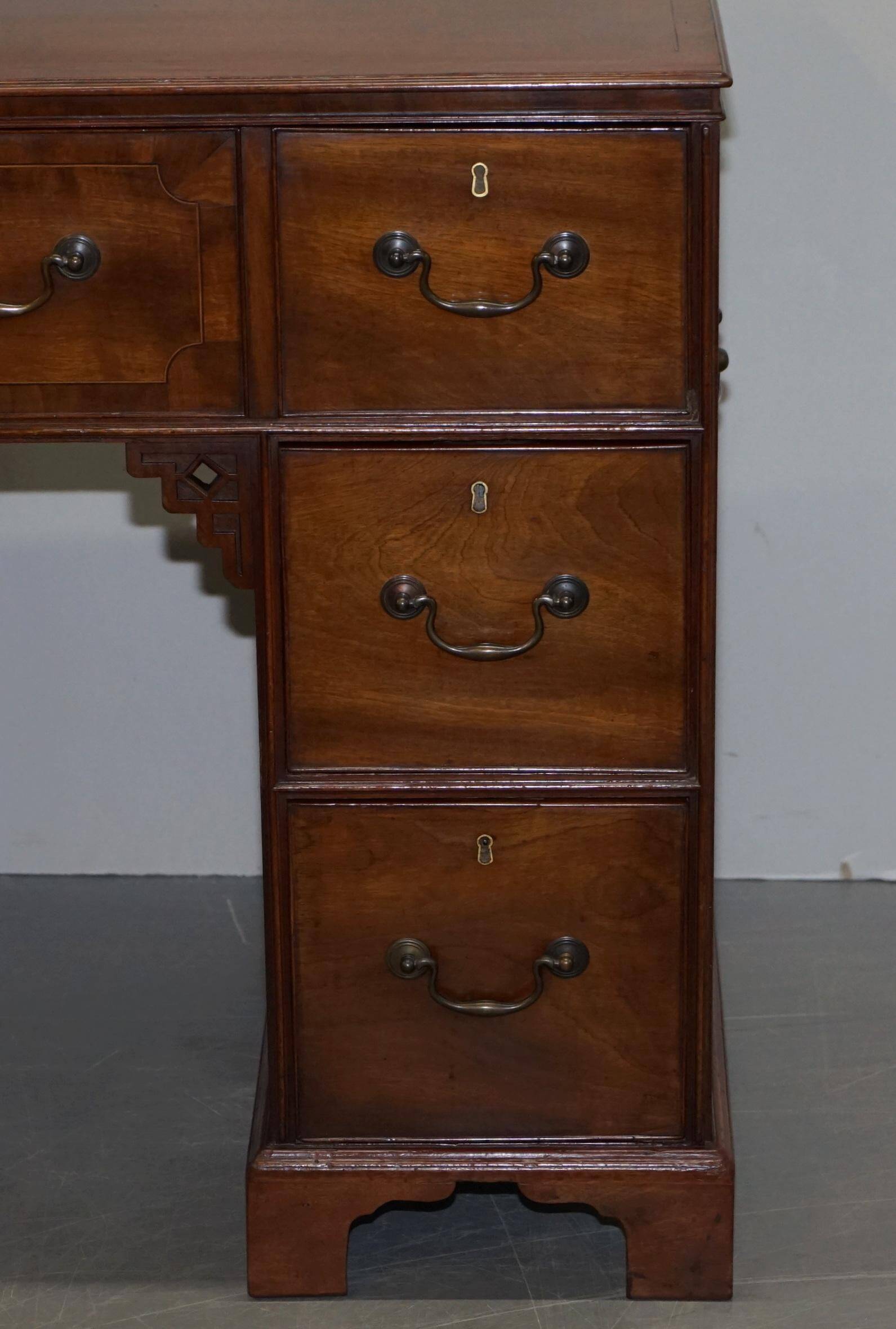 Georgian military campaign desk Regency with large map drawer