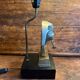 Lampe pharaon en bronze de style Hollywood Regency