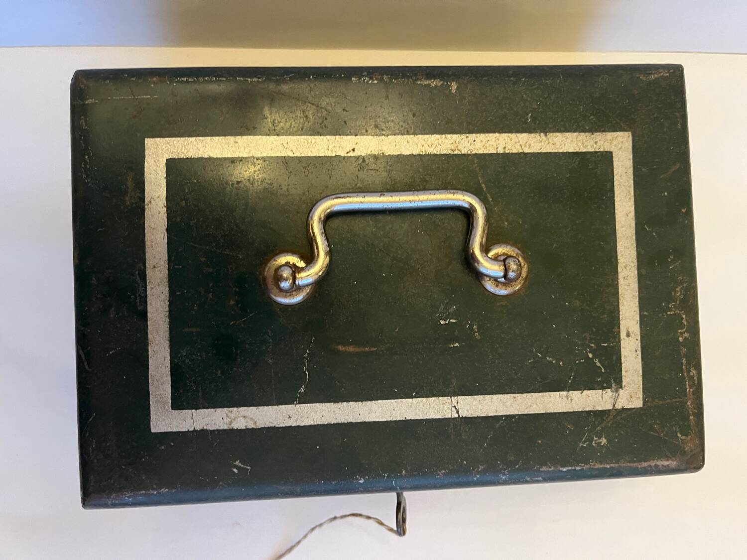 Old metal cash box