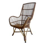 Vintage wicker chair/single seat/armchair