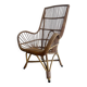 Chaise/siège monoplace/fauteuil vintage en osier