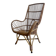 Chaise/siège monoplace/fauteuil vintage en osier