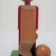 wooden toy footballer design P. Schweizer for Naef Switzerland