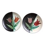 Paire assiettes cerenne vallauris