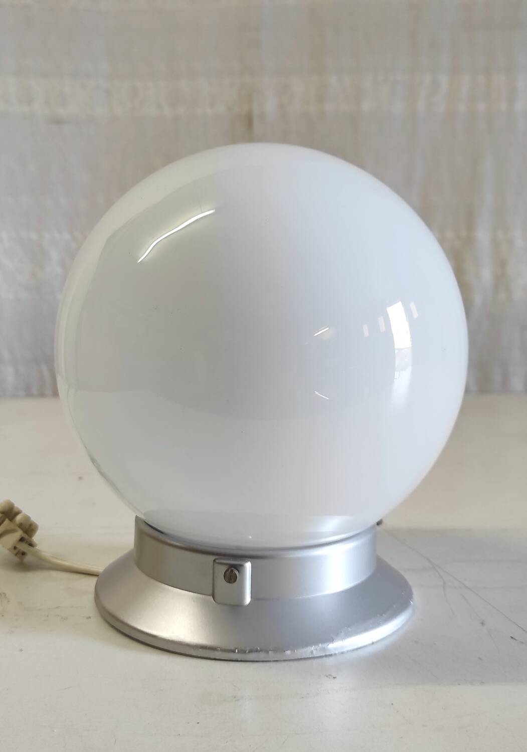Opaline globe ceiling/wall light - mid. 20th century