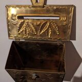Gold metal mailbox