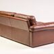 Royal 2-seater canapé premium Poltrona Frau Petronio upholstered in down and chestnut leather.