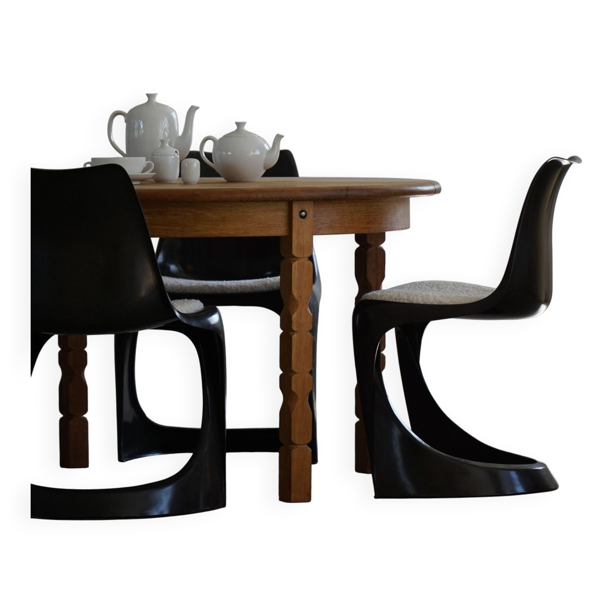 Axel Salto, Ensemble de service en porcelaine de Royal Copenhagen, milieu du siècle, 1956
