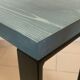 Console plateau bois piètement acier