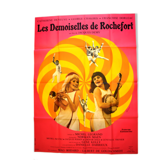 Affiche originale cinéma " Les Demoiselles de Rochefort " 1976 Catherine Deneuve, Dorléac...