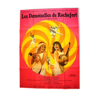 Original film poster "Les Demoiselles de Rochefort" 1976 Catherine Deneuve, Dorléac...