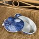 Boîte canard céramique bleu