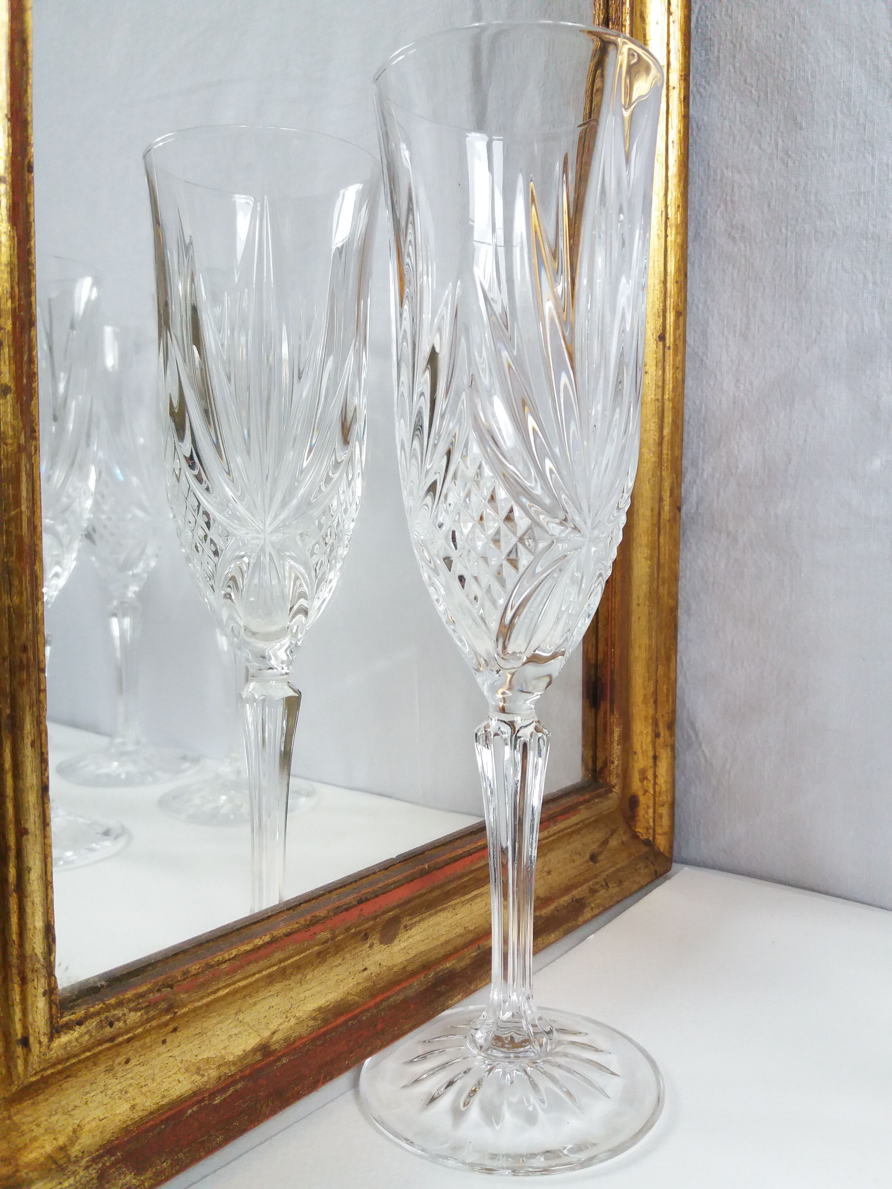 Set 6 flutes crystal crystal