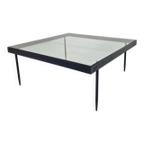 Janni Van Pelt "G4A" Coffee Table in Steel and Glass, Netherlands 1958