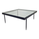 Janni Van Pelt "G4A" Coffee Table in Steel and Glass, Netherlands 1958