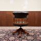 Fauteuil capitaine Chesterfield vert anglais classique