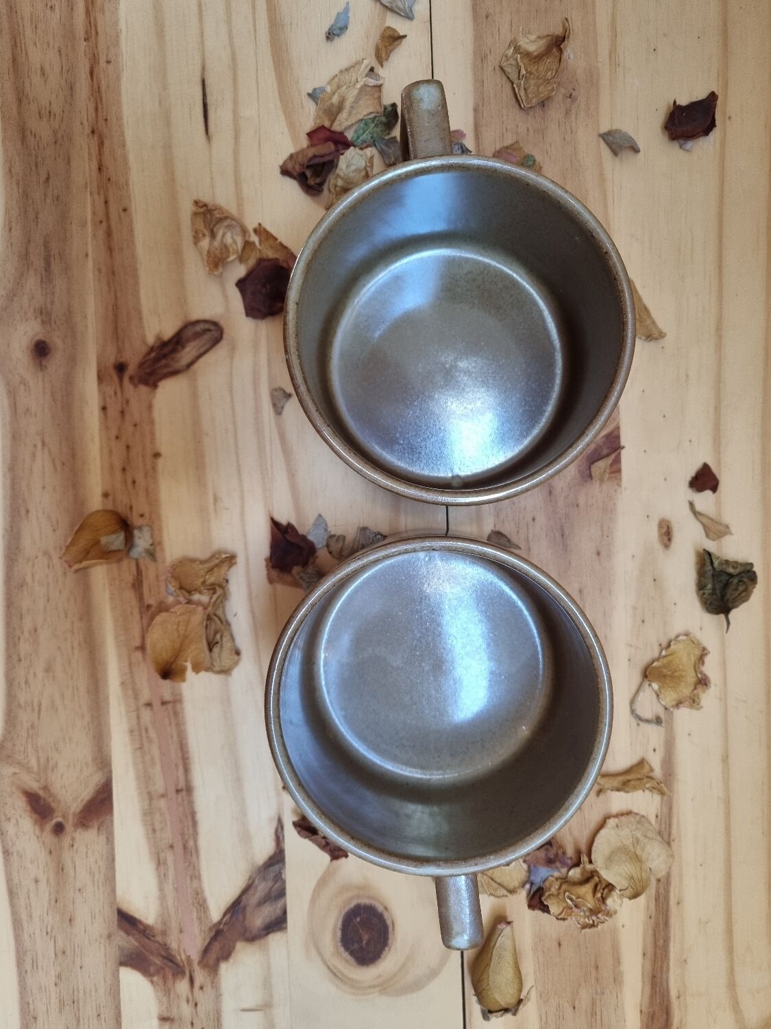 Tasses déjeuner vintage grès grand feu Brenne