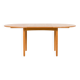 Danish Oak round dining table with one extension, 1970s